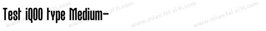Test iQOO type Medium字体转换